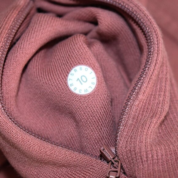 Lululemon - sz 10 - Chill On Pullover in Quicksand (Mauve Pink), Terry Sweatshir - Picture 3 of 12